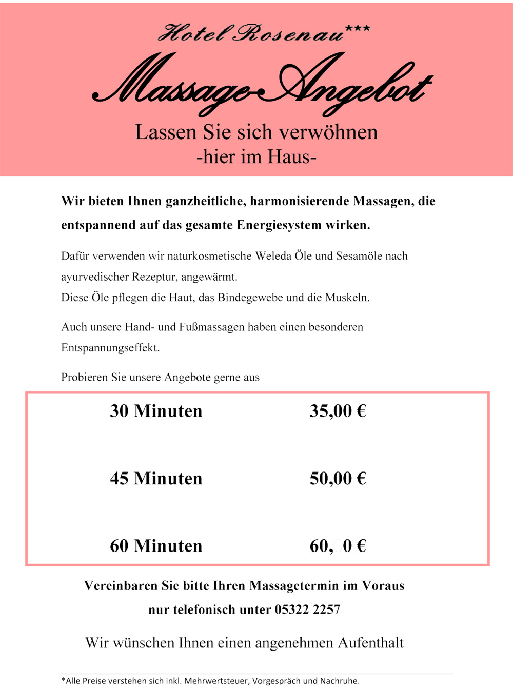 Bad Harzburg Harz Massagen Massage Wellness